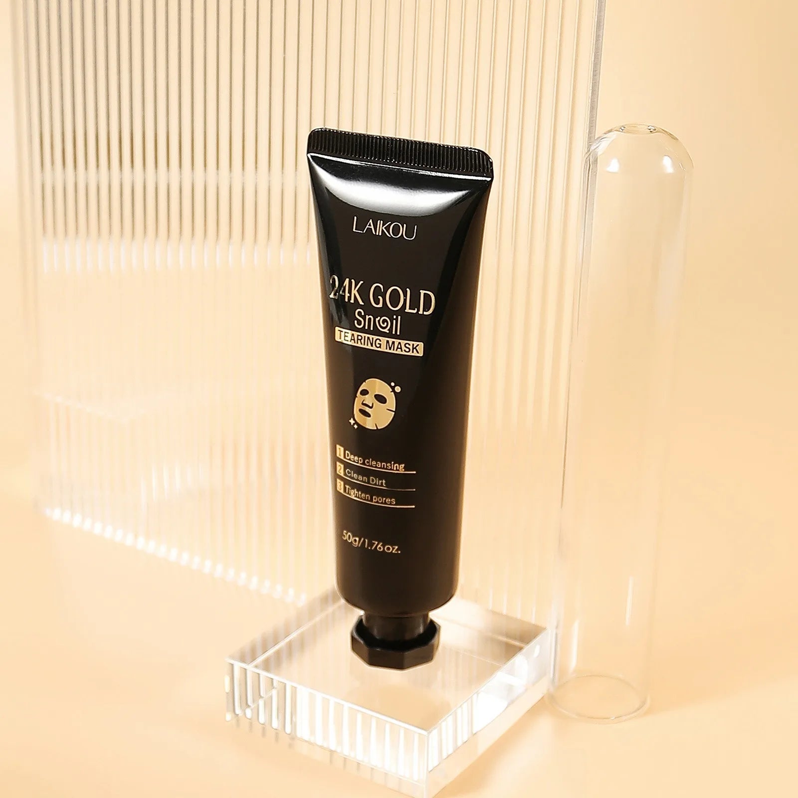 Incantia 24K Gold Snail Glow Mask — K-Beauty Pore Refining Treatment