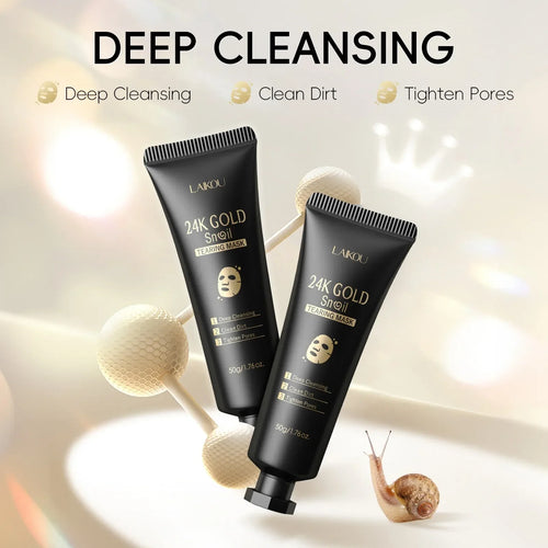 Incantia 24K Gold Snail Glow Mask — K-Beauty Pore Refining Treatment